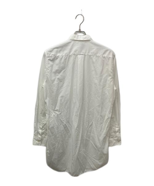 BLACK COMME des GARCONS（ブラックコムデギャルソン）BLACK COMME des GARCONS (ブラックコムデギャルソン) ポケットロングシャツ ホワイト サイズ:Lの古着・服飾アイテム