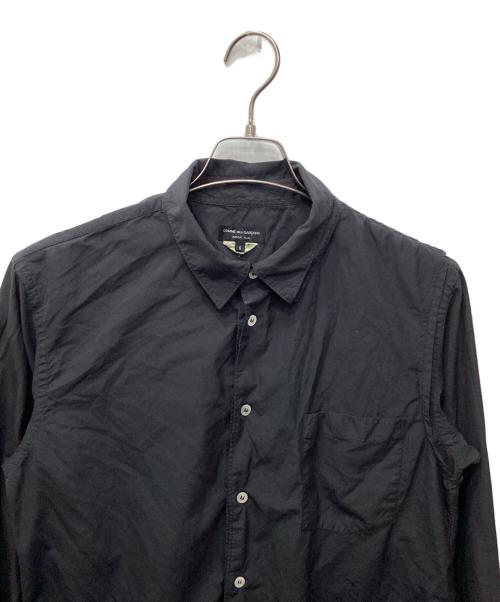 COMME des GARCONS HOMME PLUS（コムデギャルソンオムプリュス）COMME des GARCONS HOMME PLUS (コムデギャルソンオムプリュス) SPUN BROAD GARMENT TREATED SHIRT グレー サイズ:Sの古着・服飾アイテム