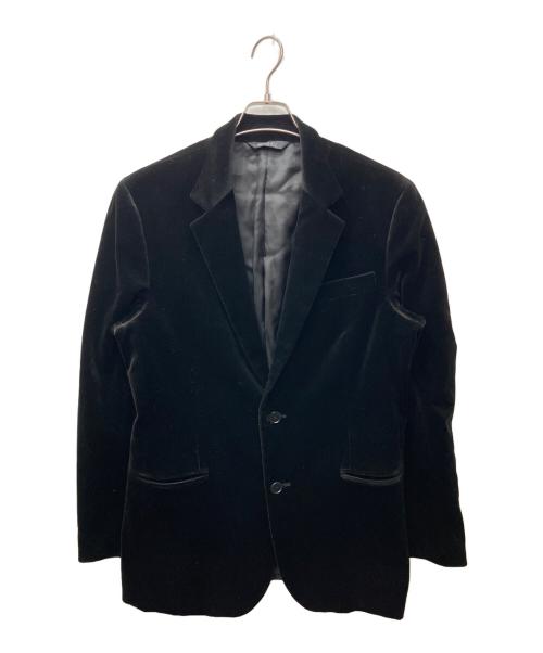 DKNY（ダナキャランニューヨーク）DKNY (ダナキャランニューヨーク) ベロアジャケット ブラック サイズ:Mの古着・服飾アイテム