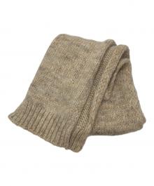 Maison Margiela（メゾンマルジェラ）の古着「Knitted Alpaca-blend Scarf/ローゲージニットアルパカ混マフラー」｜ベージュ