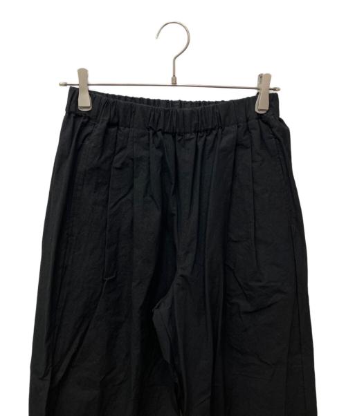 KAGURE（カグレ）kagure (カグレ) コットン2タックパンツ ブラック サイズ:FREEの古着・服飾アイテム
