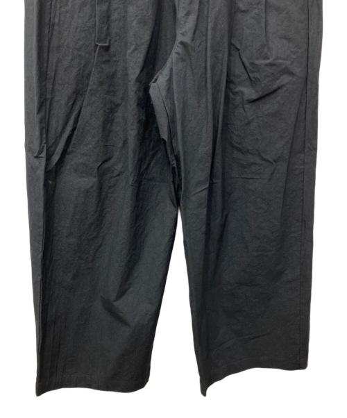 KAGURE（カグレ）kagure (カグレ) コットン2タックパンツ ブラック サイズ:FREEの古着・服飾アイテム