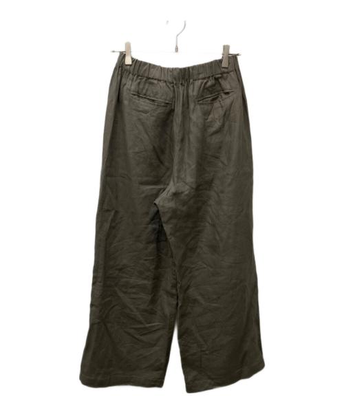 KAGURE（カグレ）kagure (カグレ) リネンストレートイージーパンツ ベージュ サイズ:FREEの古着・服飾アイテム