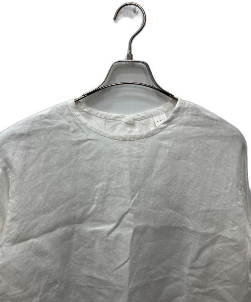 KAGURE（カグレ）kagure (カグレ) リネンクルーネックプルオーバー ホワイト サイズ:FREEの古着・服飾アイテム