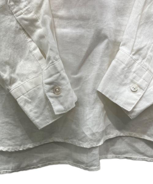 KAGURE（カグレ）kagure (カグレ) リネンクルーネックプルオーバー ホワイト サイズ:FREEの古着・服飾アイテム
