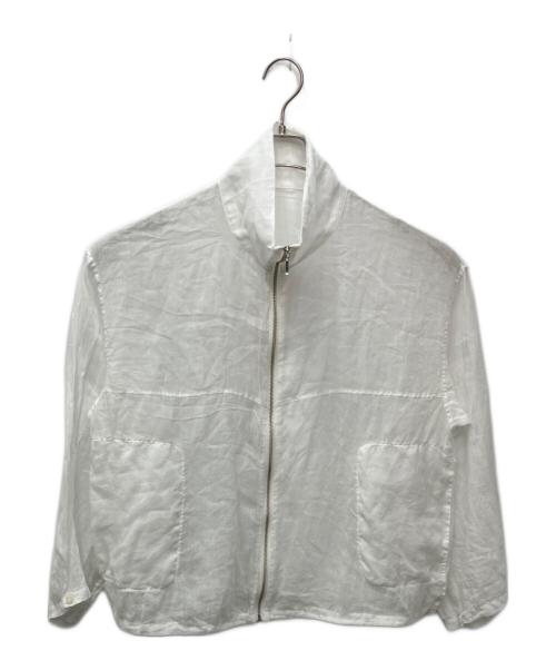 BABYLONE（バビロン）BABYLONE (バビロン) ラミージップブルゾン ホワイト サイズ:FREEの古着・服飾アイテム