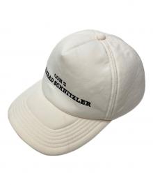 UNDERCOVER（アンダーカバー）の古着「CONRAD SCHNITZLER CAP　(コンラッド・シュニッツラーキャップ)」｜アイボリー