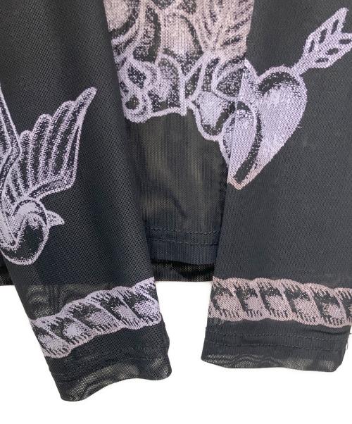 ANNA SUI（アナスイ）ANNA SUI (アナスイ) タトゥーグラフィックシアートップ ブラック サイズ:FREEの古着・服飾アイテム