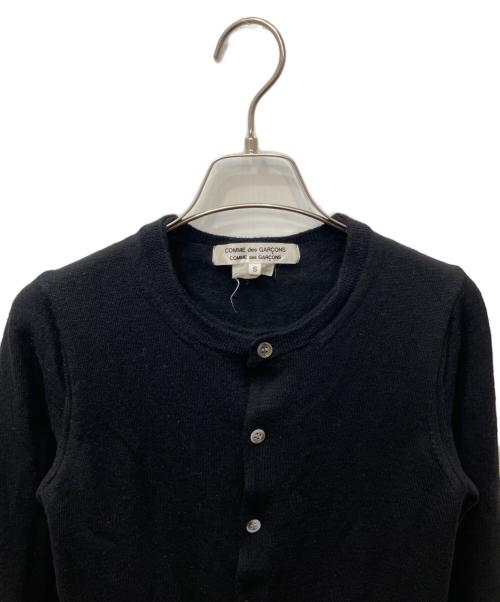 COMME des GARCONS COMME des GARCONS（コムデギャルソン コムデギャルソン）COMME des GARCONS COMME des GARCONS (コムデギャルソン コムデギャルソン) 2重ウールニットカーディガン ブラック サイズ:Sの古着・服飾アイテム