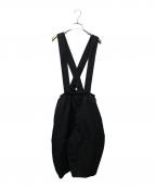 BLACK COMME des GARCONSブラックコムデギャルソン）の古着「クロスストラップサロペット」｜ブラック