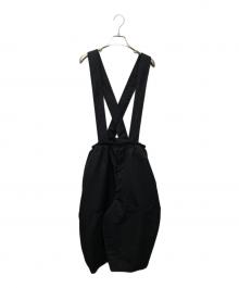 BLACK COMME des GARCONS（ブラックコムデギャルソン）の古着「クロスストラップサロペット」｜ブラック