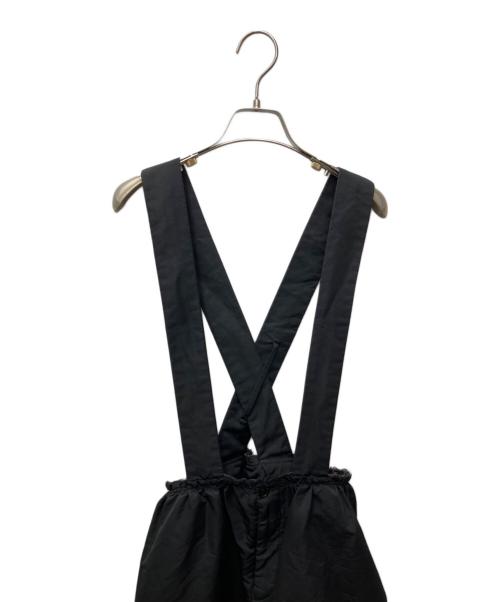 BLACK COMME des GARCONS（ブラックコムデギャルソン）BLACK COMME des GARCONS (ブラックコムデギャルソン) クロスストラップサロペット ブラック サイズ:XSの古着・服飾アイテム