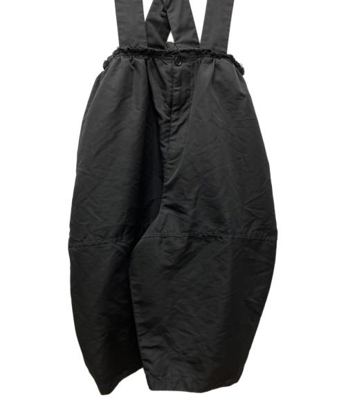 BLACK COMME des GARCONS（ブラックコムデギャルソン）BLACK COMME des GARCONS (ブラックコムデギャルソン) クロスストラップサロペット ブラック サイズ:XSの古着・服飾アイテム
