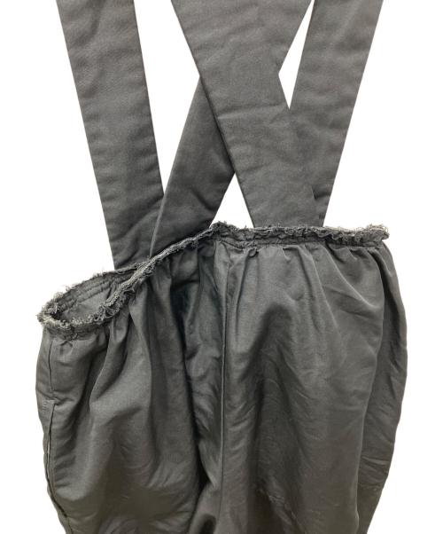 BLACK COMME des GARCONS（ブラックコムデギャルソン）BLACK COMME des GARCONS (ブラックコムデギャルソン) クロスストラップサロペット ブラック サイズ:XSの古着・服飾アイテム