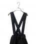 BLACK COMME des GARCONS (ブラックコムデギャルソン) クロスストラップサロペット ブラック サイズ:XS：22000円