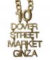 DOVER STREET MARKET (ドーバー ストリート マーケット) 10周年ノベルティロゴネックレス ゴールド：4500円