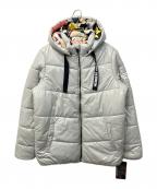 LOONEY TUNES×MEMBERS ONLYルーニーチューンズ×メンバーズオンリー）の古着「総柄裏地中綿ジャケット」｜グレー