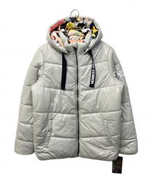LOONEY TUNES×MEMBERS ONLY（ルーニーチューンズ×メンバーズオンリー）の古着「総柄裏地中綿ジャケット」｜グレー