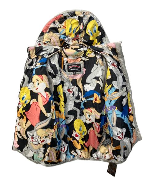 LOONEY TUNES（ルーニーチューンズ）LOONEY TUNES (ルーニーチューンズ) MEMBERS ONLY (メンバーズオンリー) 総柄裏地中綿ジャケット グレー サイズ:M 未使用品の古着・服飾アイテム