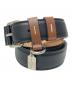 Maison Margiela（メゾンマルジェラ）の古着「Contrast Leather Belt / コントラストレザーベルト」｜ブラック