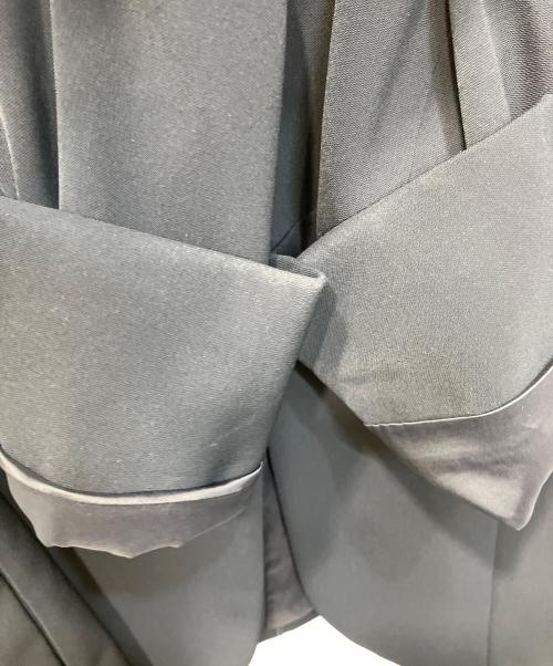 INDIVI（インディヴィ）INDIVI (インディヴィ) ストレッチノーカラージャケット ネイビー サイズ:38の古着・服飾アイテム
