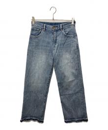 Spick and Span（スピック＆スパン）の古着「5 1/2 LOOSE-STRAIGHT DENIM/ルーズストレートデニムパンツ」｜インディゴ