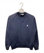 CarHarttカーハート）の古着「Madison Sweat / ラグランスウェット」｜ネイビー
