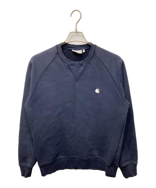 CarHartt（カーハート）CarHartt (カーハート) Madison Sweat / ラグランスウェット ネイビー サイズ:Mの古着・服飾アイテム