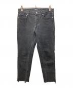 A.P.C.アーペーセー）の古着「カットオフブラックデニムパンツ」｜ブラック