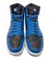 中古・古着 NIKE (ナイキ) Air Jordan 1 Retro High OG/エアジョーダンワンハイカット スニーカー ブルー×ブラック サイズ:27.5cm：7000円