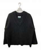 MAISON SPECIALメゾンスペシャル）の古着「Vネックニット」｜ブラック
