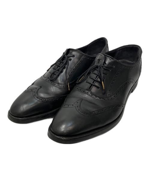 SHETLAND FOX（シェットランドフォックス）SHETLAND FOX (シェットランドフォックス) ウイングチップレザーシューズ ブラック サイズ:7.5の古着・服飾アイテム