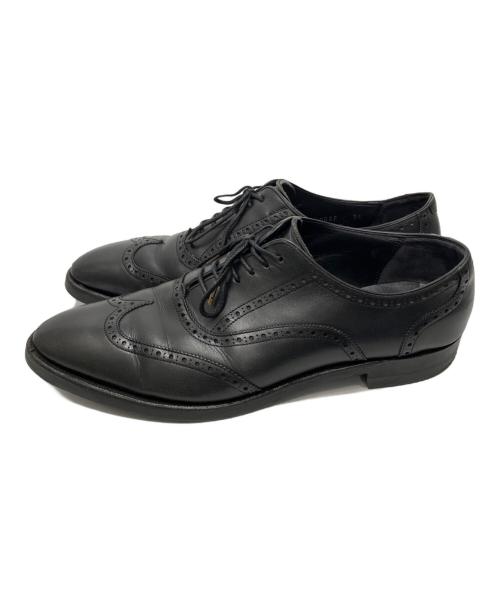 SHETLAND FOX（シェットランドフォックス）SHETLAND FOX (シェットランドフォックス) ウイングチップレザーシューズ ブラック サイズ:7.5の古着・服飾アイテム