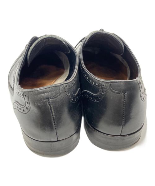 SHETLAND FOX（シェットランドフォックス）SHETLAND FOX (シェットランドフォックス) ウイングチップレザーシューズ ブラック サイズ:7.5の古着・服飾アイテム