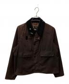 Barbourバブアー）の古着「SPEY ワックス ショート ジャケット」｜ブラウン