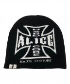 ALICE Hollywood×nubianアリス ハリウッド×ヌビアン）の古着「ALICE CHOPPER BEANIE（アリスチョッパービーニー）」｜ブラック