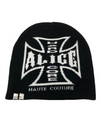 ALICE Hollywood ニット帽 ビーニー ブラック　確実正規品 中古・古着通販】ALICE HOLLYWOOD (アリス ハリウッド) NUBIAN