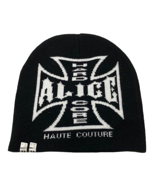 ALICE Hollywood（アリス ハリウッド）ALICE HOLLYWOOD (アリス ハリウッド) NUBIAN (ヌビアン) ALICE CHOPPER BEANIE（アリスチョッパービーニー） ブラックの古着・服飾アイテム