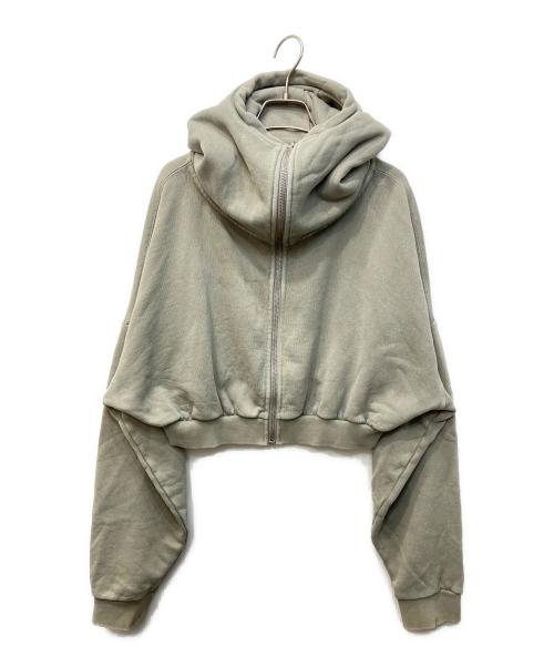 entire studios（エンタイアスタジオ）ENTIRE STUDIOS (エンタイアスタジオ) CROPPED FULL ZIP ライトグレー サイズ:Sの古着・服飾アイテム