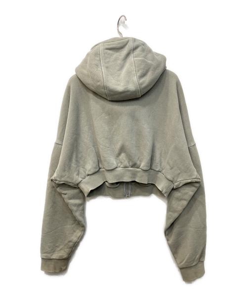 entire studios（エンタイアスタジオ）ENTIRE STUDIOS (エンタイアスタジオ) CROPPED FULL ZIP ライトグレー サイズ:Sの古着・服飾アイテム