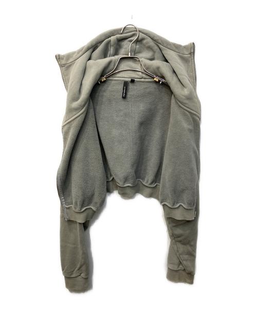 entire studios（エンタイアスタジオ）ENTIRE STUDIOS (エンタイアスタジオ) CROPPED FULL ZIP ライトグレー サイズ:Sの古着・服飾アイテム