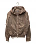 jacquemusジャックムス）の古着「Le Sweater Camargue Zippe/カマルグ ジップアップセーター」｜ブラウン