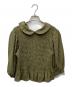 Little sunny bite（リトルサニーバイト）の古着「Check short blouse（チェックショートブラウス）」｜黄緑