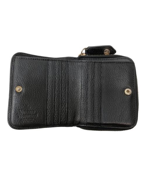 Vivienne Westwood（ヴィヴィアンウエストウッド）Vivienne Westwood (ヴィヴィアンウエストウッド) コンパクトウォレット ブラックの古着・服飾アイテム