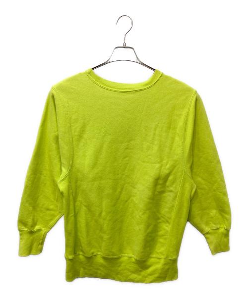 Champion REVERSE WEAVE（チャンピオン リバース ウィーブ）Champion REVERSE WEAVE (チャンピオン リバース ウィーブ) クルーネックスウェット ライムグリーン サイズ:Lの古着・服飾アイテム