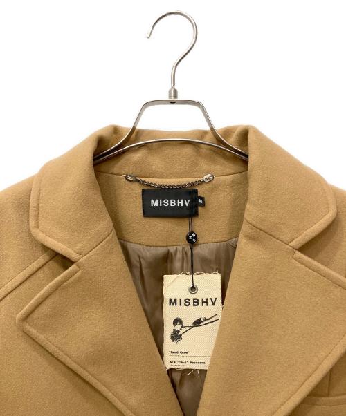 MISBHV（ミスビヘイブ）MISBHV (ミスビヘイブ) パッチワークチェスターコート ベージュ サイズ:Mの古着・服飾アイテム