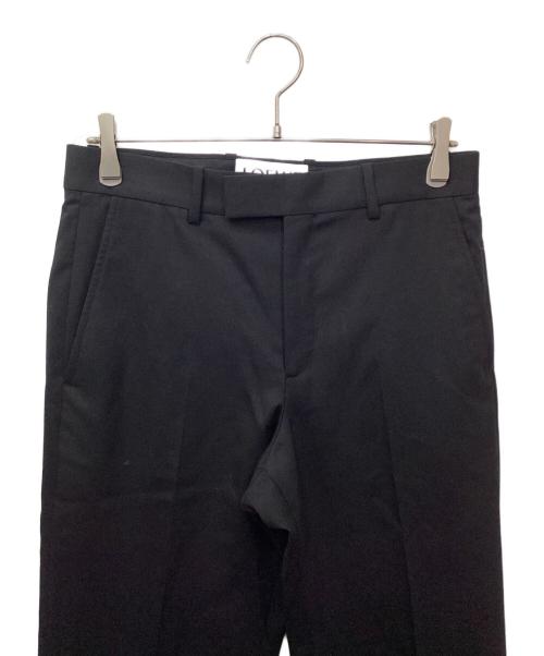 LOEWE（ロエベ）LOEWE (ロエベ) センタープレススラックス ブラック サイズ:46の古着・服飾アイテム