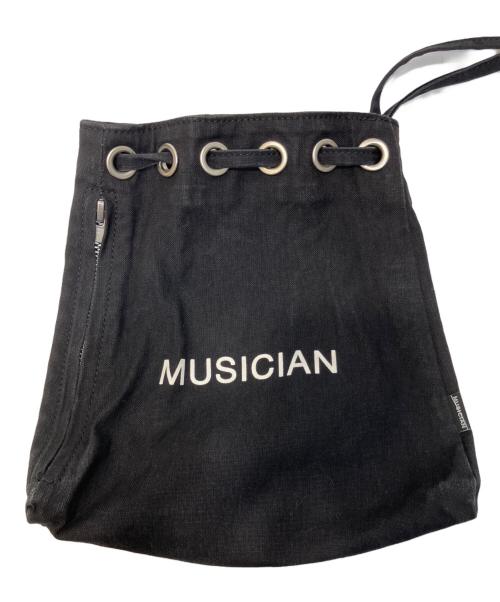 LAD MUSICIAN（ラッドミュージシャン）LAD MUSICIAN (ラッドミュージシャン) ドロスト巾着バッグ ブラックの古着・服飾アイテム