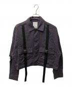 SHAREEFシャリーフ）の古着「SHORT SHIRTS BLOUON」｜パープル