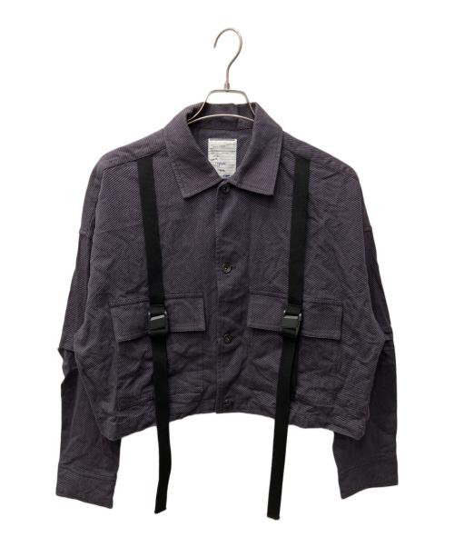 SHAREEF（シャリーフ）SHAREEF (シャリーフ) SHORT SHIRTS BLOUON パープル サイズ:２の古着・服飾アイテム